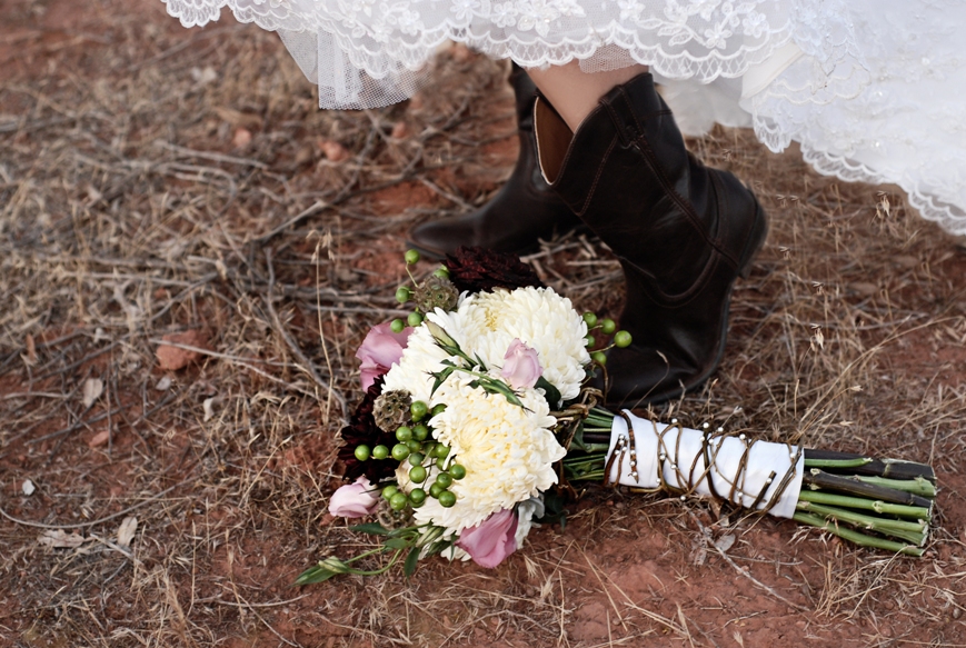 Country style bridal bouquet