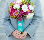 Creative wedding bouquet wraps