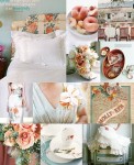 Wedding Inspiration board:peach